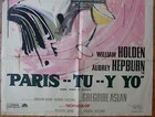 1964 Audrey Hepburn Paris When It Sizzles 1sh Movie Poster Ercole Brini