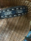 Vintage Dakota Belt Co Tooled Western Leather Belt Black Made Usa Size 44