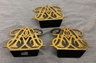Vtg 1977 Virginia Metalcrafters Bookend Lot 3 Brass Colonial Williamsburg 8-25