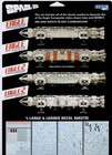 Space 1999 - 22  Eagle Transporter Paneling - 1 48 Scale Decal Set - Mka051