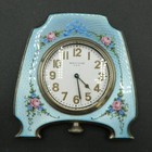 A Thomae Company Sterling Silver   Guilloche Enamel Vanity Set 7 Pcs   Ca  1920