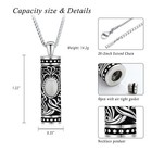 Crystal Cremation Urn Necklace For Ashes Keepsake Cremation Jewelry F  Human Pet