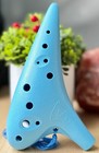 Focalink 12 Hole Ac Blue Color Durable Ocarina - Easy To Learn   Great Gift 