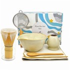 Matcha Whisk Set 7 Pcs  Japanese Matcha Making Kit With Ceramic Chawan Bowl  