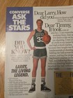 Vintage Larry Bird Converse Boston Celtics Magazine Advertisment Ad Rare 1989 
