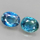 0 91ct 5x4mm blue Sapphire Normal Heated Natural Oval Shape Pair
