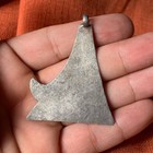 Rare Ancient Bronze Antique Viking Era Amulet Engraved Axe Very Stunning