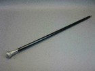 Walking Wooden Stick With Brass Design Chrome Knob Handle Vintage Christmas Gift