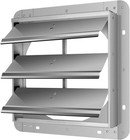 Ipower 12-inch Square Automatic Gravity Shutter Louver Vent Silver 2 Pack