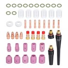 49pcs Tig Gas Lens Welding Torch Stubby  10 Pyrex Glass Cup Kit For Wp-17 18 26