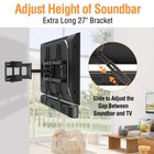 Soundbar Mount  Sound Bar Tv Bracket  For Mounting Above Or Under Tv  Fits Mo