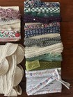Vintage Lot Of Sewing Lace   Trim Various Lengths  Colors  And Styles