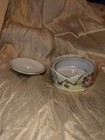 Antique Victorian Hand Painted Pink Roses Trinket Box By Artist Una Marshall