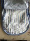 Apple   Ivy 3 Pack Burp Cloths Baby Bear Blue Stripe Cotton Soft Absorbent