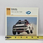 1990 Toyota Celica All-trac Turbo Rally Race Car Photo Spec Sheet Info Stat Card