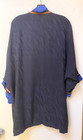 Unique Laura Huhn Sei Silk Kimono Jacket Robe One Size  l Black Blue Brown Boho