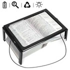 Large Full-page Reading Magnifier With Led Lighted 3x Hands-free Rectangular Us