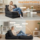 Folding Single Sofa Bed  Convertible Sleeper Chair Bed Couches W  Dual-cushion
