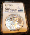 Ngc 2017-p-american Silver Eagle Early Releases-ms70