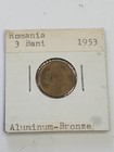 1953 Romania 3 Bani Aluminum Bronze Uncirculated Coin