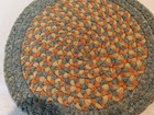 Miniature Dollhouse Braided Rug  Antique Vintage