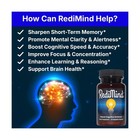 Redimind Natural Cognitive Support Brain Supplement Vegan Gluten-free