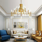 Elegant Crystal Chandelier Modern Ceiling Fan Light Pendant Lamp Fixture Indoor