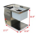 Electric Meat Slicer Stainless Blade 10mm Commercial Meat Cutter Kitchen Tool