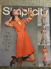 Vintage August 1970 Simplicity Huge Store Counter Pattern Catalog Trendy Fashion