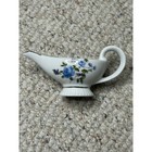 Vintage Porcelain Invalid infant Feeder Floral Design Gold Rim 1979