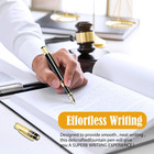 Metal Fountain Pens  With 10 Black Ink 2 6mm Cartridges  0 5mm Luxury Fine Point