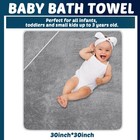 6 Pack Baby Bath Towel Coral Fleece Soft Absorbent Newborn Hooded Towel For K   