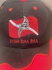 Diving Bora Bora Baseball Cap hat Red black I Love Diving Souvenir Adjustable