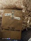 First   Main Tender Teddy Cream Plush Bear 8 Inch