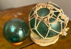 Vintage Japanese Glass Fishing Floats buoy Balls- 2 Different Sizes