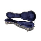 Crossrock Deluxe Fiberglass Case For Soprano Ukulele With Tsa Lock-black