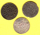 Riga Livonia Schilling 1645  1648  1655 Sweden Latvia Lot Of 3 Coins 258