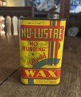 Vintage Art Deco Floor Wax Can Kitchen   Laundry Room Decor 1930   s Nu-lustre