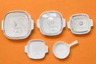 Vintage Corningware Spice Of Life 5-piece Cookware Set With 3 Glass Lids