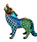 Oaxacan Wood Carving Juventino Melchor Coyote Oaxaca Mexican Folk Art Alebrije