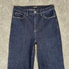 Judy Blue Wide Leg Jeans Womens 11 30 Dark Wash Hi-rise Front Seam Dart Trousers