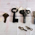 Vintage Antique Old Keys Lot Brass Steel Skeleton Keys