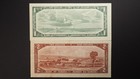Crispy Canada  1 1954 - 2 1954 Dollar Bank Note Free Shpping  6026