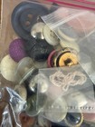 Antique Button Lot Vintage Large Variety All Sizes And Colors Wood Plastic Metal