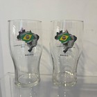 Vintage Bass Ale Brasil Brazil Soccer Promo Pint Glasses Set Fifa Collect 16 Oz
