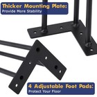 Hairpin Furniture Legs - 20  Metal Table Legs  Rubber Floor Protectors  For N   