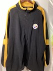 Nfl Team Apparel 4xl Pittsburgh Steelers Full Zip Fleece Jacket 