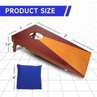 2 x1  Portable Solid Wood Cornhole Set  Beanbag Toss Game Set For Indoor outdoor
