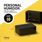 Cbros Humidor Box Size 10 With Boveda Two-way 69  Rh Control Keeps Fresh Temp