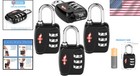 4x Tsa Approved Luggage Lock Travel 3 Digit Combination Suitcase Padlock Reset